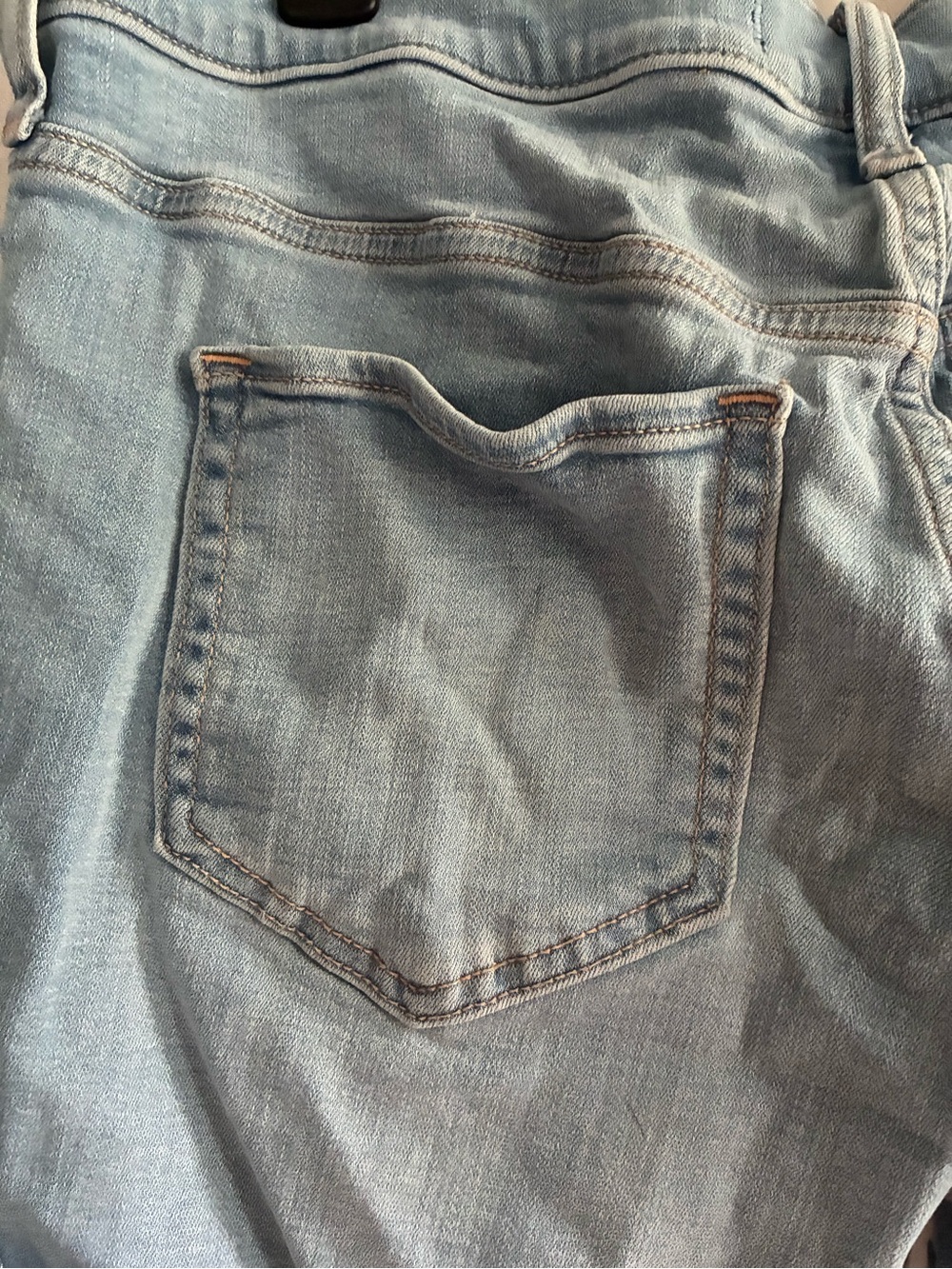 Hollister Jean Shorts Light Wash Distressed Denim Size 17 - Picture 6 of 9